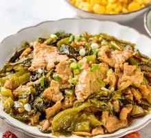 Spicy Sichuan Pork with Pickled Vegetables Rice
