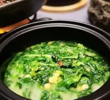 Fava Bean Soup with Pea Shoots