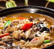 Chicken Stewed with Mushrooms