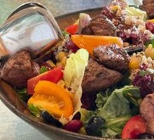 Grilled Beef Filet Salad with Japanese Dressing