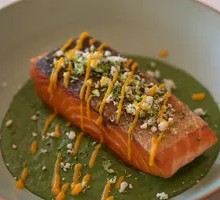 Pan-Seared Salmon with Broccoli Purée