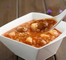 Warm Ginger Date Chestnut Porridge