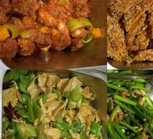 Garlic Shoots with Shredded Pork