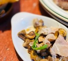 Pan-Seared Mushrooms with Spanish Ham and Olive Oil
