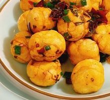 Sour Cabbage Stir-Fried Glutinous Rice Balls