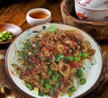 Spicy Chili Pork Intestine Noodles