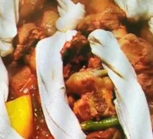 Stewed Chicken with Spare Ribs in Iron Pot
