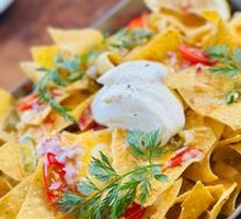 Mexican Tortilla Chips with Three Sauces