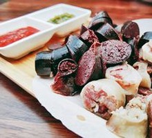 Blood Sausage and Meat Sausage Platter