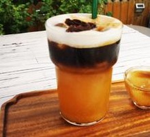 Yellow Apricot Iced Coffee