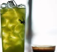 Wheatgrass Iced Coffee