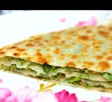 Shrimp, Leek, and Egg Pancake