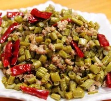 Minced Pork with Sour Soybean Sauce Rice