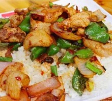 Spicy Pork Stir-fry Rice Bowl