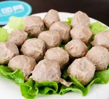 Beef tendon meatballs