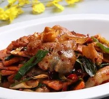 Spicy Pork with Potatoes over Rice