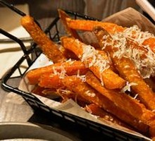 Cheesy Sweet Potato Fries