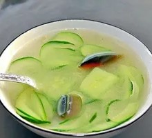 Cucumber and Century Egg Soup