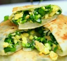 Leek and Egg Pancake