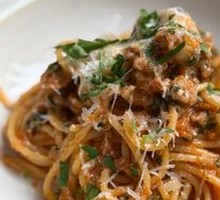 Sausage Meat Sauce Pasta
