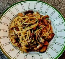 Garlic Beef Liver Mushroom Pasta