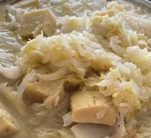 Sour Cabbage Pork Dumpling Tofu