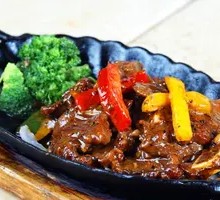 Black Pepper Ribeye on Iron Plate