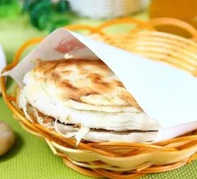 Ham-filled flatbread