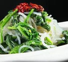 Spinach with Glass Noodles