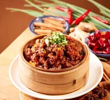 Steamed Beef with Rice Flour