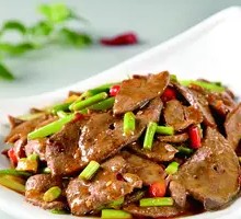 Stir-fried Pork Liver Rice