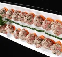 Hand-Pressed Cilantro Lamb Meatballs
