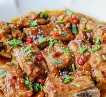 Steamed Spare Ribs with Pumpkin