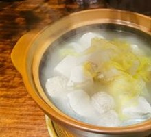 Pork meatball tofu cabbage soup