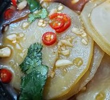 Spicy Potato Slices in Sauce