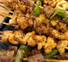 Beef Skewers with Green Pepper