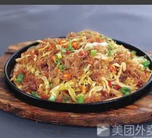 Sizzling Cabbage with Glass Noodles