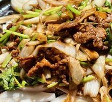 Zi Ran Lamb on Griddle