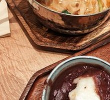 Fried Rice Cake with Red Bean Paste