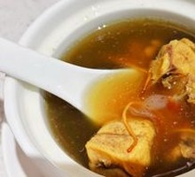 Long-boiled chicken soup