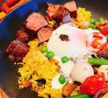 Truffle Steak Rice with Onsen Egg