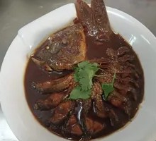 Stewed Fish in Iron Pot