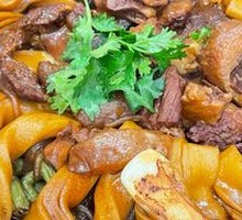 Stewed Beef Brisket with Corn Dough Balls