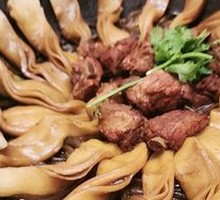 Stewed Pork Ribs with Sticky Rice Rolls