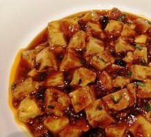 Spicy Mapo Tofu with Beef Cubes