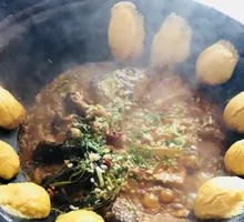 Stewed Fish in Iron Pot