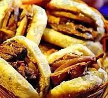 Beef-filled flatbread