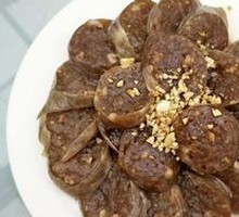 Homemade Large Blood Sausage