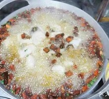 Sichuan-Style Steamed Rockfish with Boiling Sauce