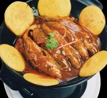 Fried Yellow Croaker with Corn Cake